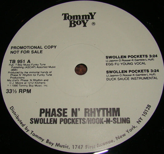 Phase N' Rhythm : Swollen Pockets / Hook-N-Sling (12", Promo)