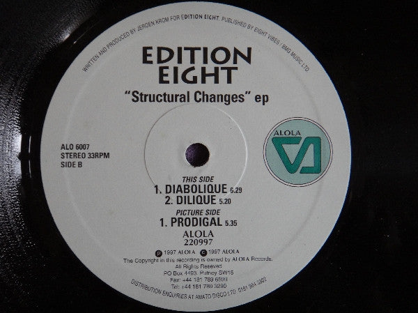 Edition Eight : Structural Changes EP (12", EP)