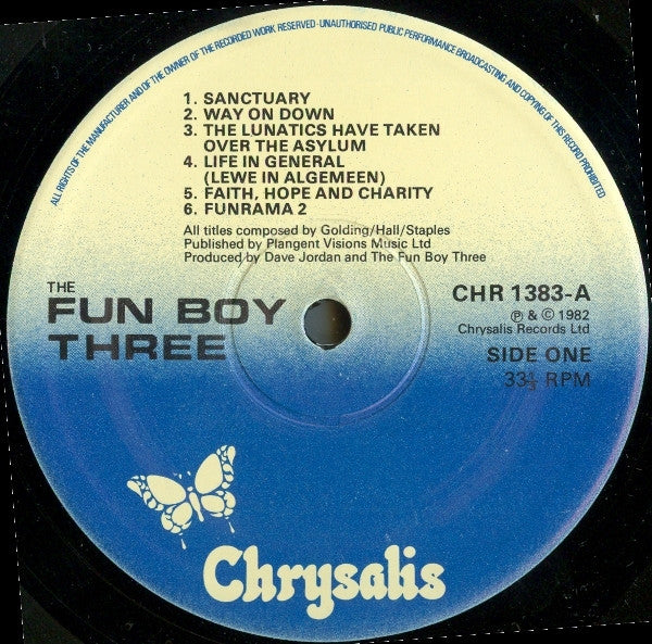 Fun Boy Three : The Fun Boy Three (LP, Album)