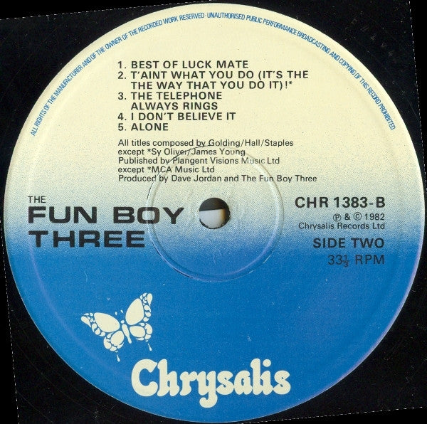 Fun Boy Three : The Fun Boy Three (LP, Album)