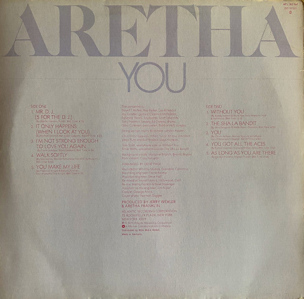 Aretha Franklin : You (LP, Album)