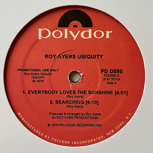 Roy Ayers Ubiquity : Everybody Loves The Sunshine (12", Maxi)