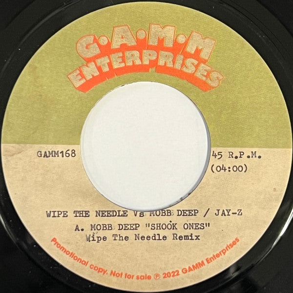 Wipe The Needle Vs Mobb Deep / Jay-Z : Shook Ones / Ignorant Shit (7")