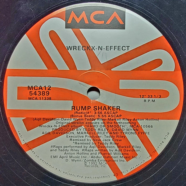 Wrecks-N-Effect : Rump Shaker (12", Single)