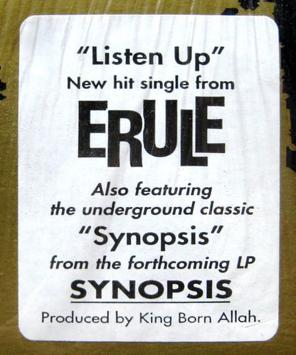 Erule : Listen Up / Synopsis (12")