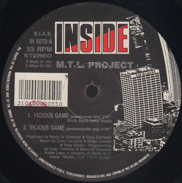 M.T.L. Project : Vicious Game (12")