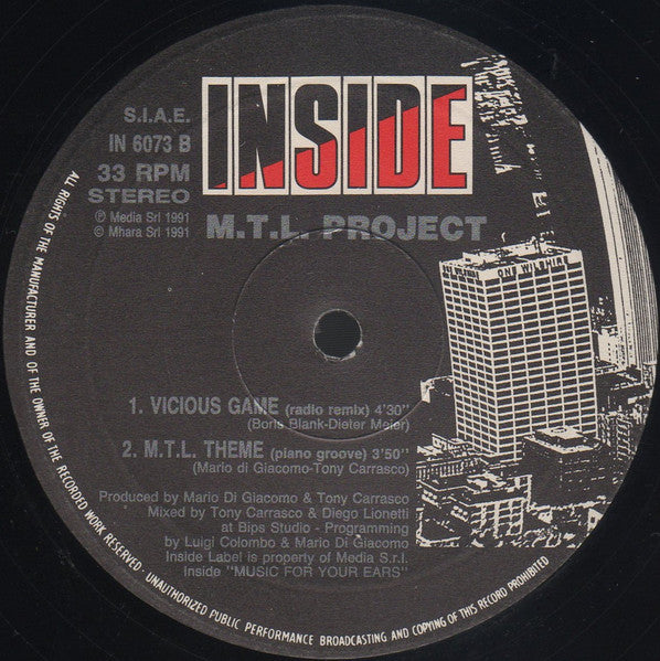 M.T.L. Project : Vicious Game (12")