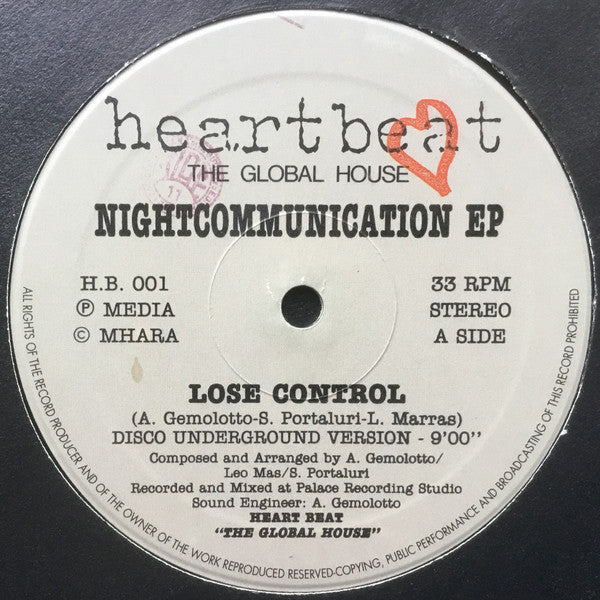 Night Communication : Night Communication EP (2x12", EP)