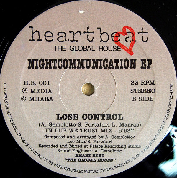 Night Communication : Night Communication EP (2x12", EP)