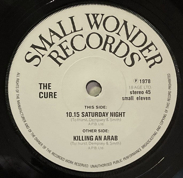 The Cure : Killing An Arab (7", Single, Rou)