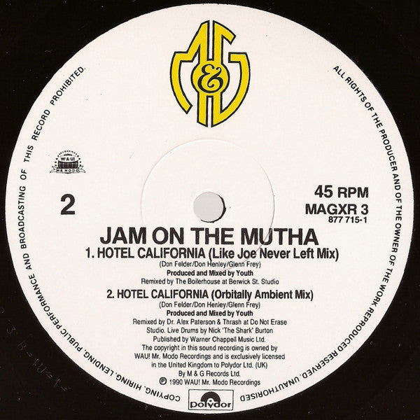 Jam On The Mutha : Hotel California (Remix) (12", Single)