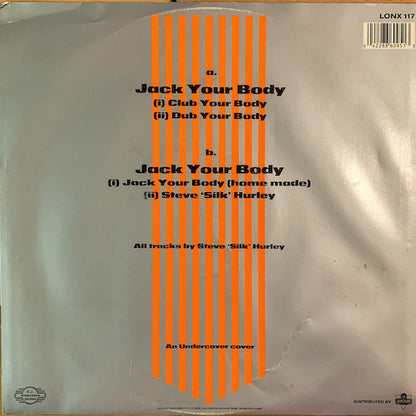 Steve 'Silk' Hurley* : Jack Your Body (12", Single, PRS)