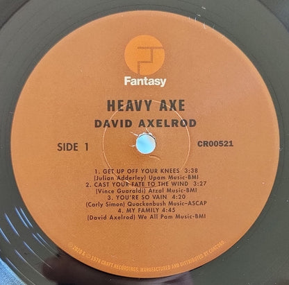 David Axelrod : Heavy Axe (LP, Album, RE, 180)