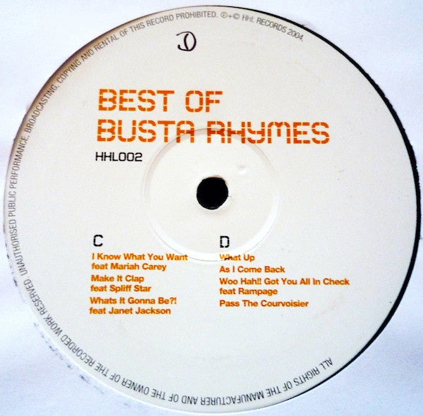 Busta Rhymes : Best Of Busta Rhymes (2xLP, Comp)