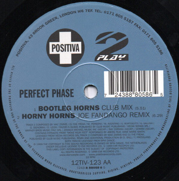 Perfect Phase : Horny Horns (12")