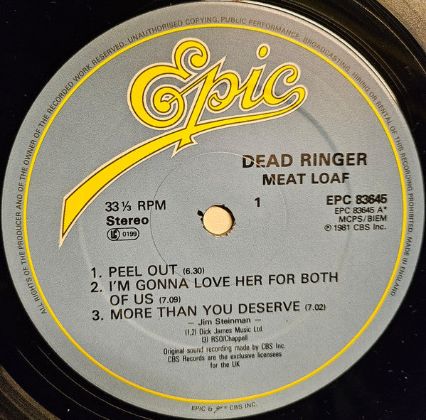 Meat Loaf : Dead Ringer (LP, Album)