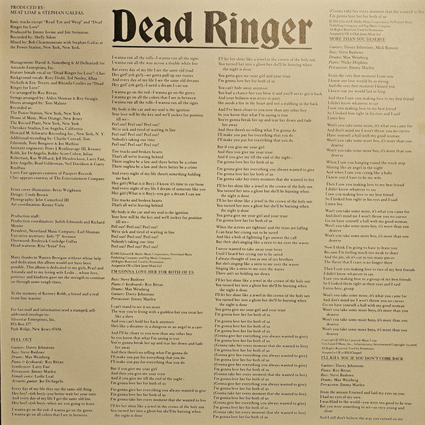 Meat Loaf : Dead Ringer (LP, Album)