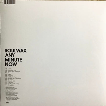 Soulwax : Any Minute Now (2xLP, Album, RE, Cle)