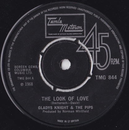 Gladys Knight & The Pips* : The Look Of Love  (7", Single, Pus)