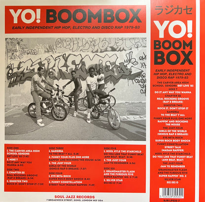 Various : Yo! Boombox (Early Independent Hip Hop, Electro And Disco Rap 1979-83) (3xLP, Comp + 7", Single, Ltd)