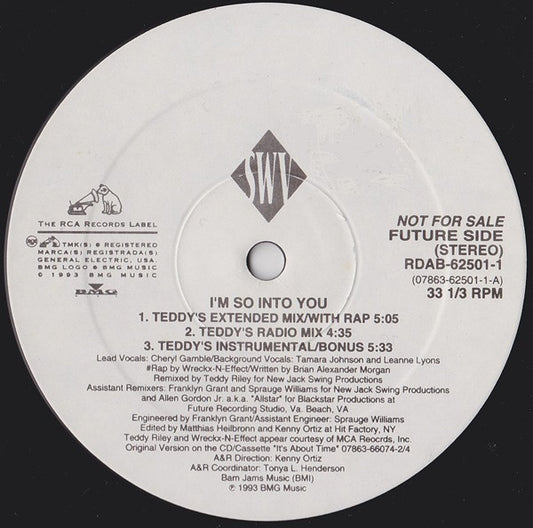 SWV : I'm So Into You (12", Promo)