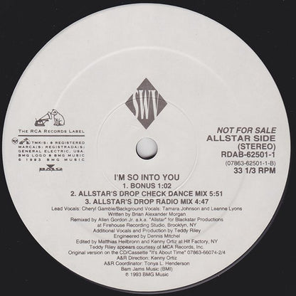 SWV : I'm So Into You (12", Promo)