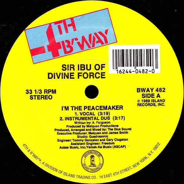 Sir Ibu : I'm The Peacemaker (12")