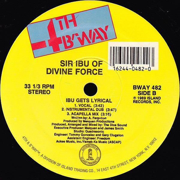 Sir Ibu : I'm The Peacemaker (12")