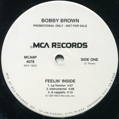 Bobby Brown : Feelin' Inside (2x12", Promo)