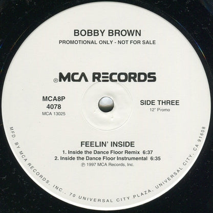 Bobby Brown : Feelin' Inside (2x12", Promo)