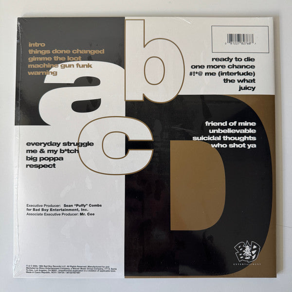 The Notorious B.I.G.* : Ready To Die (2xLP, Album, Ltd, RE, Gol)