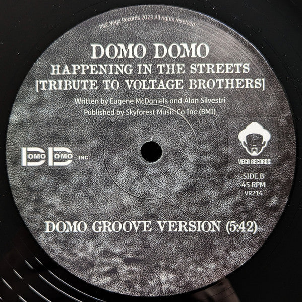 Domo Domo : Happening In The Streets (Tribute To Voltage Brothers) (12")