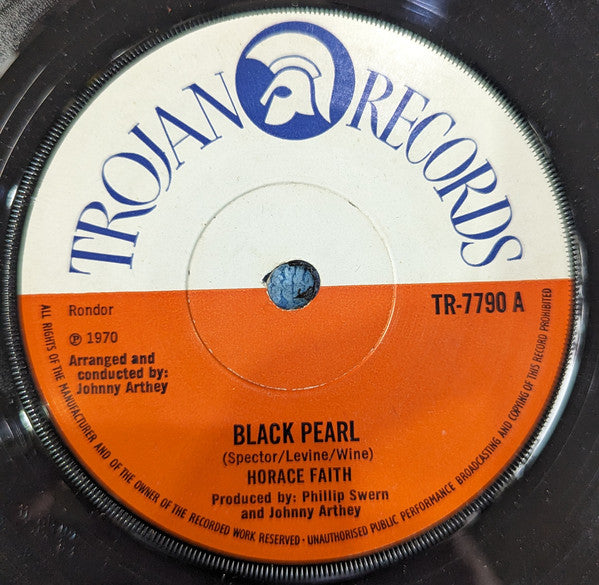 Horace Faith : Black Pearl (7", Single, Sol)