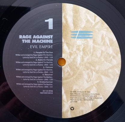 Rage Against The Machine : Evil Empire (LP, Album, RE)