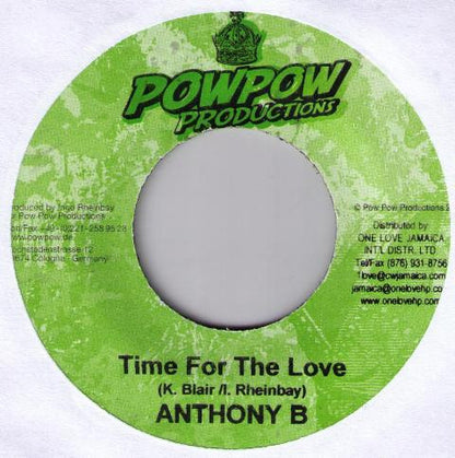Anthony B : Time For The Love (7")