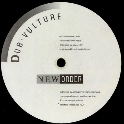 New Order : Sub-Culture (12", Single)