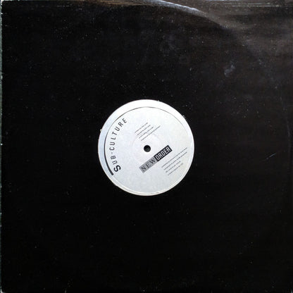 New Order : Sub-Culture (12", Single)