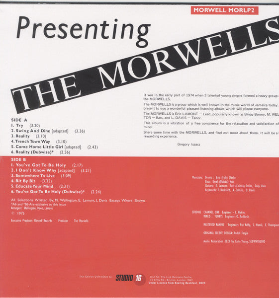 The Morwells : Presenting The Morwells (LP, RE)
