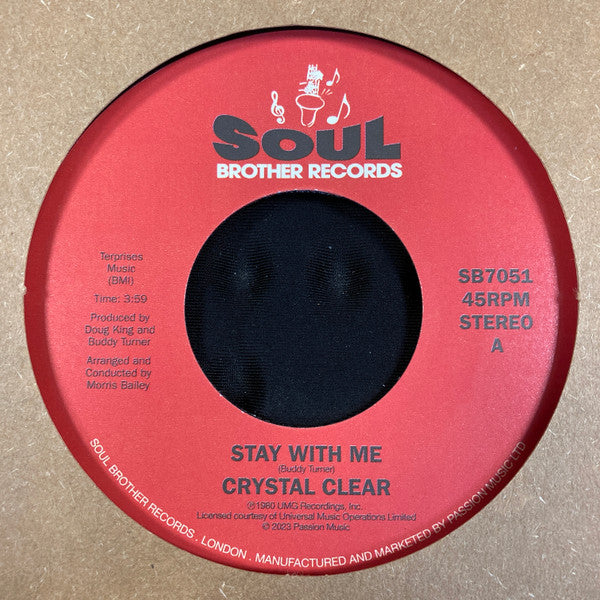 Crystal Clear (6) : Stay With Me (7", RE)