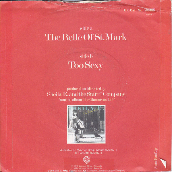 Sheila E. : The Belle Of St. Mark (7", Single, Blu)