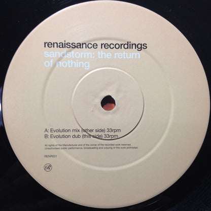Sandstorm : The Return Of Nothing (12", Single)