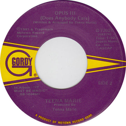 Teena Marie : Square Biz / Opus III (Does Anybody Care) (7")