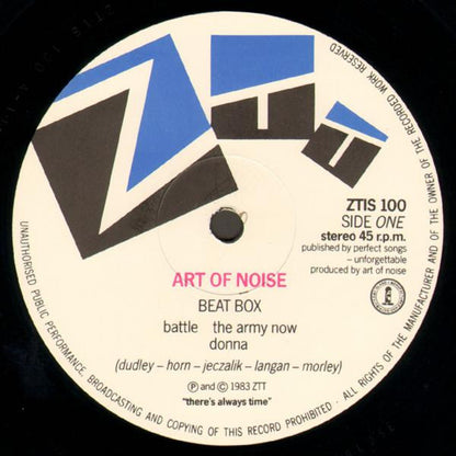 The Art Of Noise : Art Of Noise (12", EP, RE)