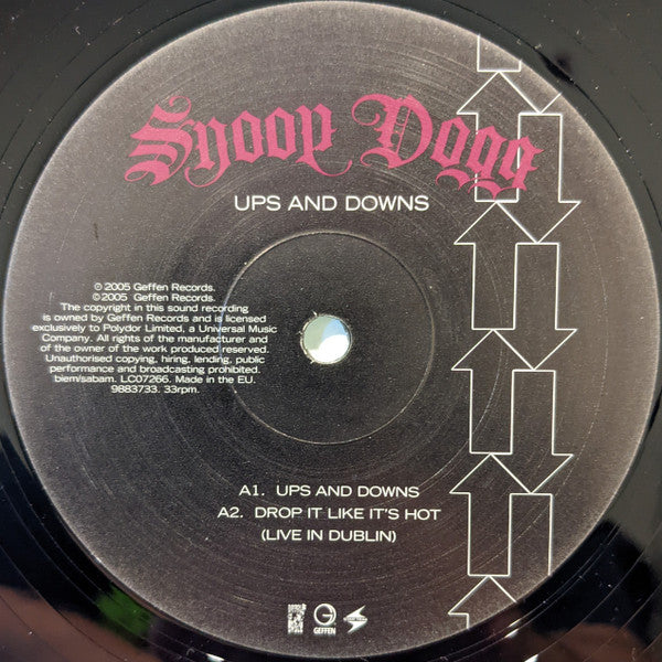 Snoop Dogg : Ups And Downs (12")