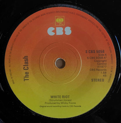 The Clash : White Riot (7", Single, Squ)