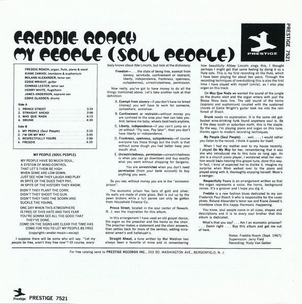 Freddie Roach : My People (Soul People) (LP, Album)
