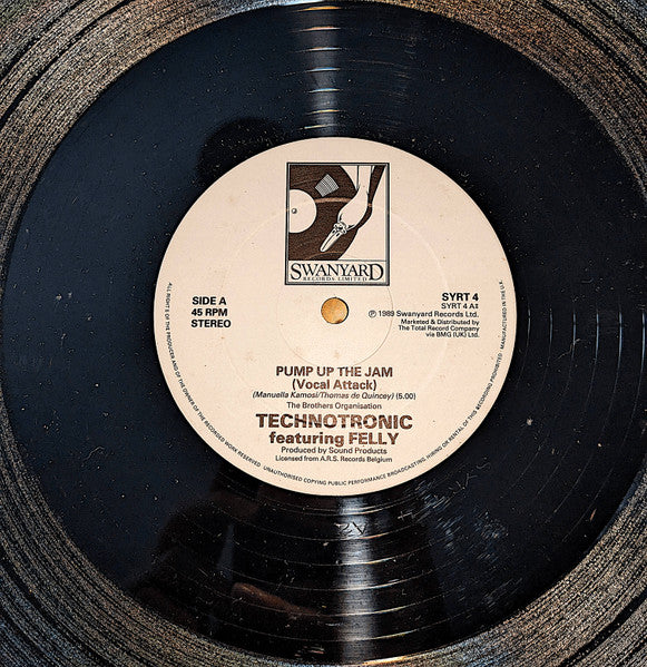 Technotronic Featuring Felly : Pump Up The Jam (12", Single)