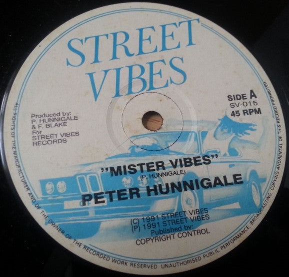 Peter Hunnigale : Mister Vibes (12")