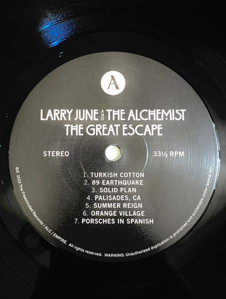 Larry June And  Alchemist : The Great Escape  (LP, Album, Gat)