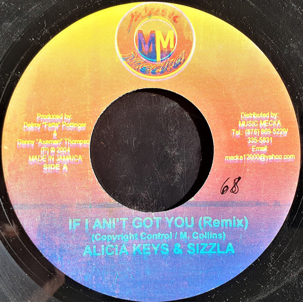 Alicia Keys & Sizzla : If I Ain't Got You (Remix) (7")